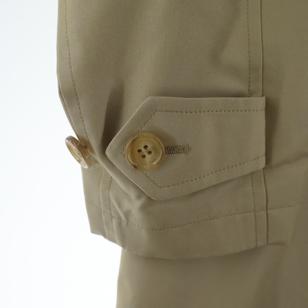Versace Comme Des Garcons Back Wild Baroque Scarf Long Coat Beige — view 6