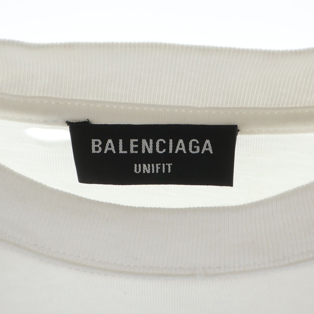 Balenciaga Destroyed Logo Print T-Shirt Oversize Distressed — view 6
