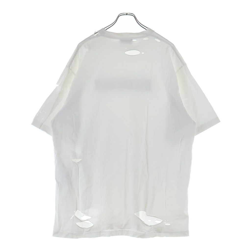 Balenciaga Destroyed Logo Print T-Shirt Oversize Distressed — view 2