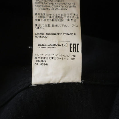 Dolce & Gabbana Back Print Button Up Denim Shirt Black — view 8