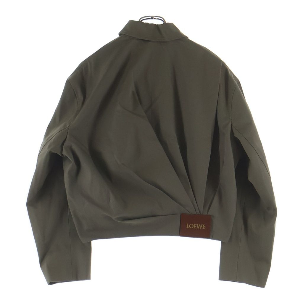 Loewe Draped Jacket Zip Up Khaki — view 2