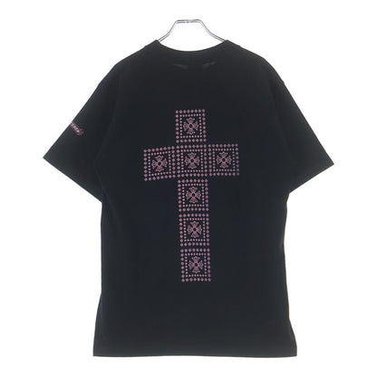 Chrome Hearts CH T-shrt 1 CH Frame Cross Print Short Sleeve T-Shirt Pink Black — view 2