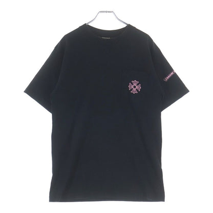 Chrome Hearts CH T-shrt 1 CH Frame Cross Print Short Sleeve T-Shirt Pink Black