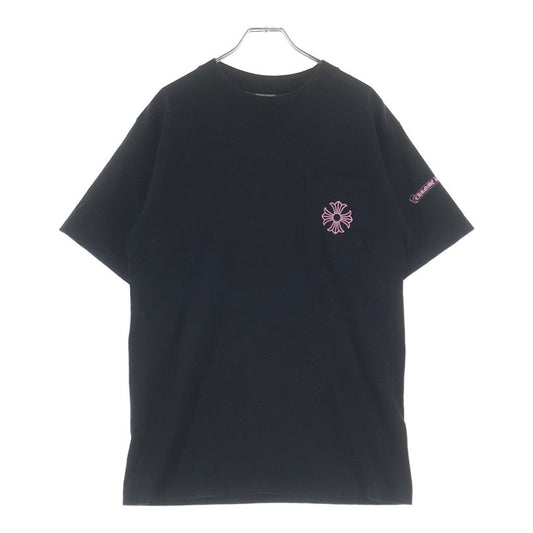 Chrome Hearts CH T-shrt 1 CH Frame Cross Print Short Sleeve T-Shirt Pink Black