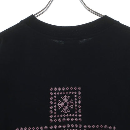 Chrome Hearts CH T-shrt 1 CH Frame Cross Print Short Sleeve T-Shirt Pink Black — view 4