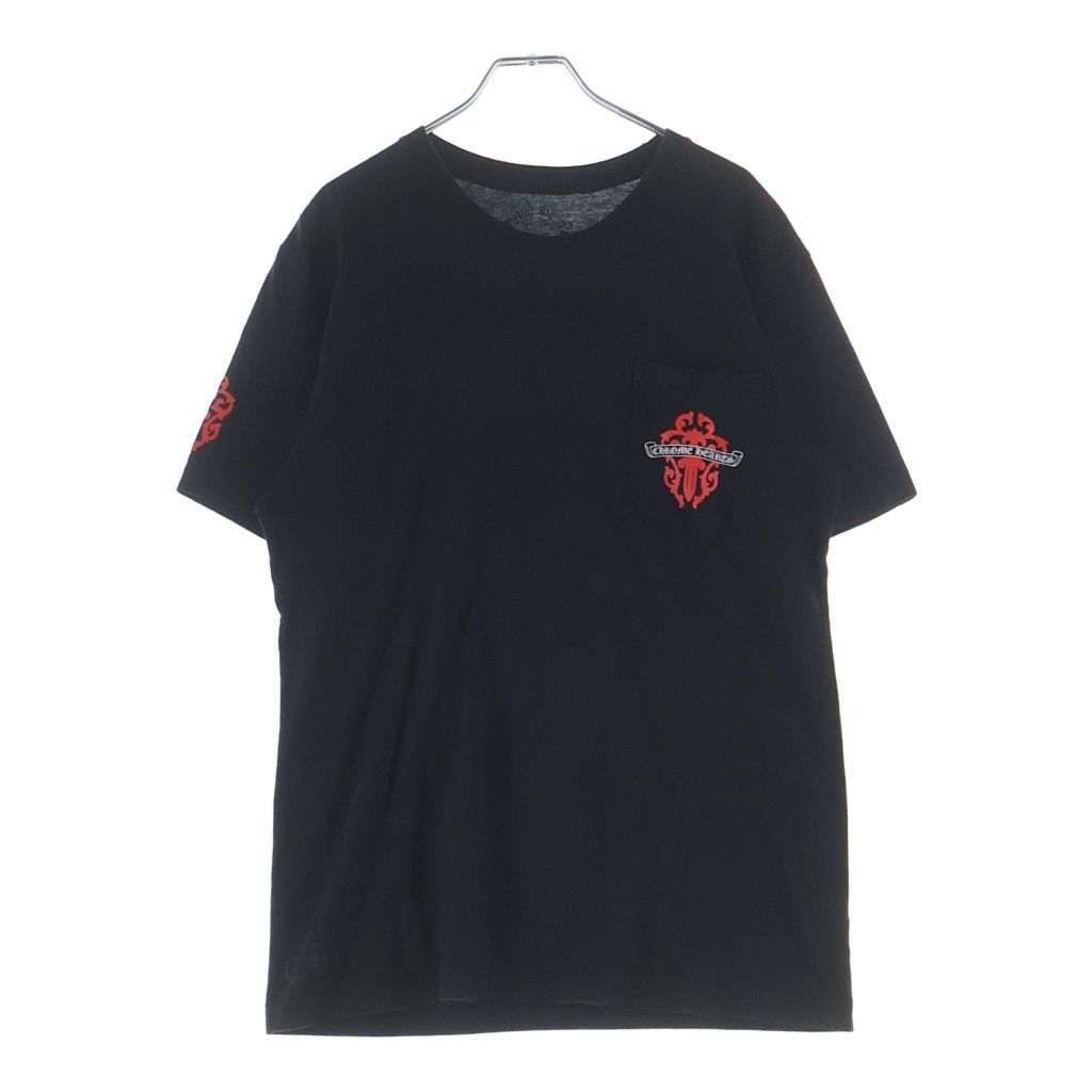 Chrome Hearts Vine Dgr S Tee Daga Pocket Short Sleeve T-Shirt Black