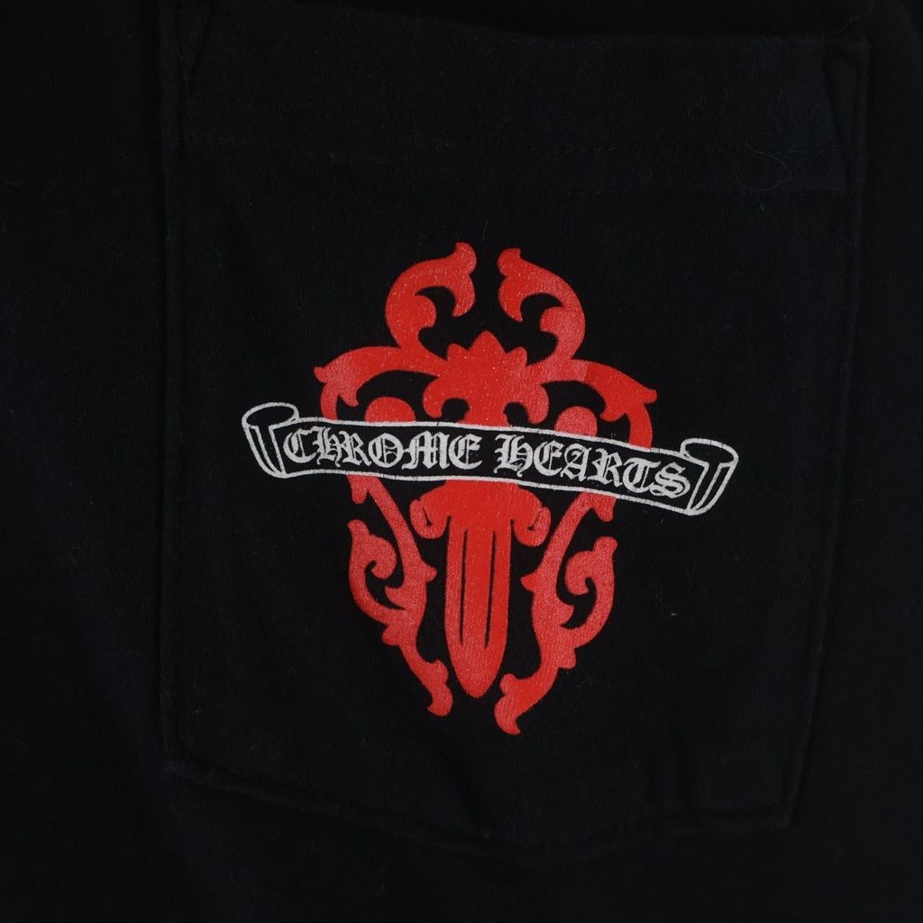 Chrome Hearts Vine Dgr S Tee Daga Pocket Short Sleeve T-Shirt Black — view 5