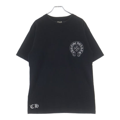 Chrome Hearts Scroll Label T-Shirt Print Crew Neck Pocket Short Sleeve Black