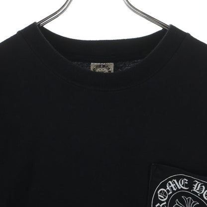 Chrome Hearts Scroll Label T-Shirt Print Crew Neck Pocket Short Sleeve Black — view 3