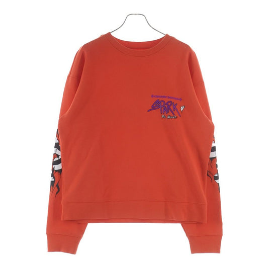 Chrome Hearts Matty Boy Ppo Spark the Heart Sweatshirt Boy Sparkle Print Orange