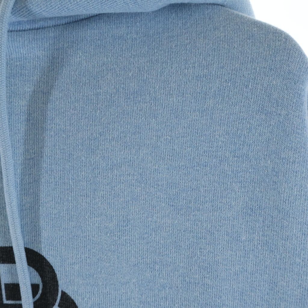 Balenciaga BB Logo Print Pullover Hoodie Blue — view 3