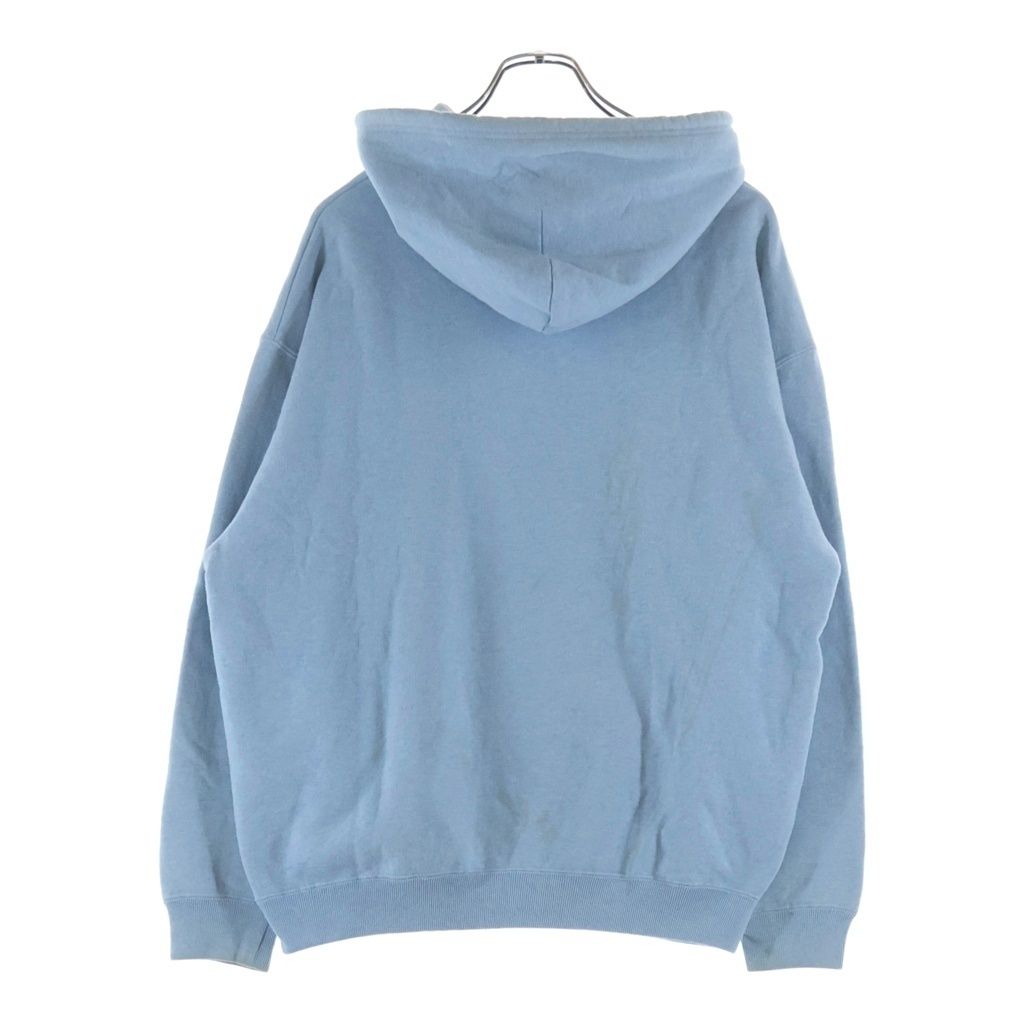 Balenciaga BB Logo Print Pullover Hoodie Blue — view 2