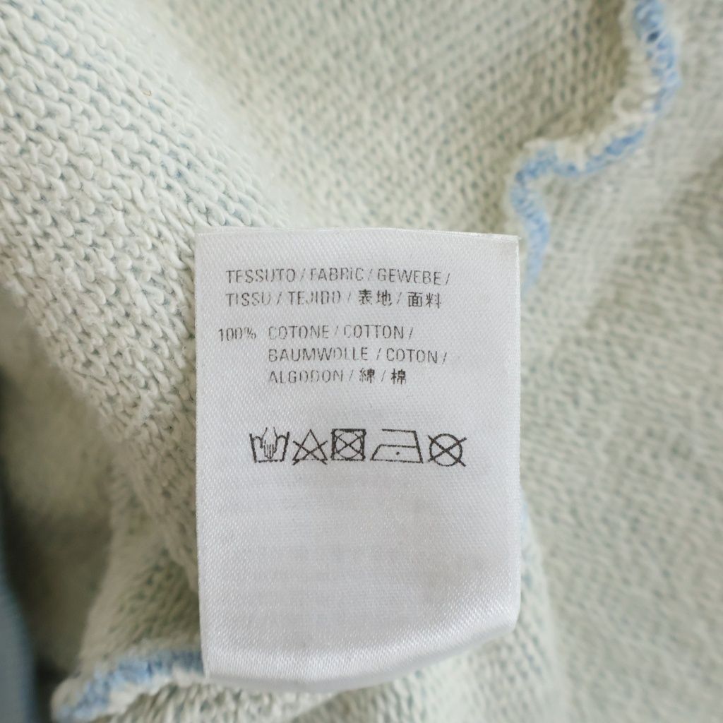 Balenciaga BB Logo Print Pullover Hoodie Blue — view 7