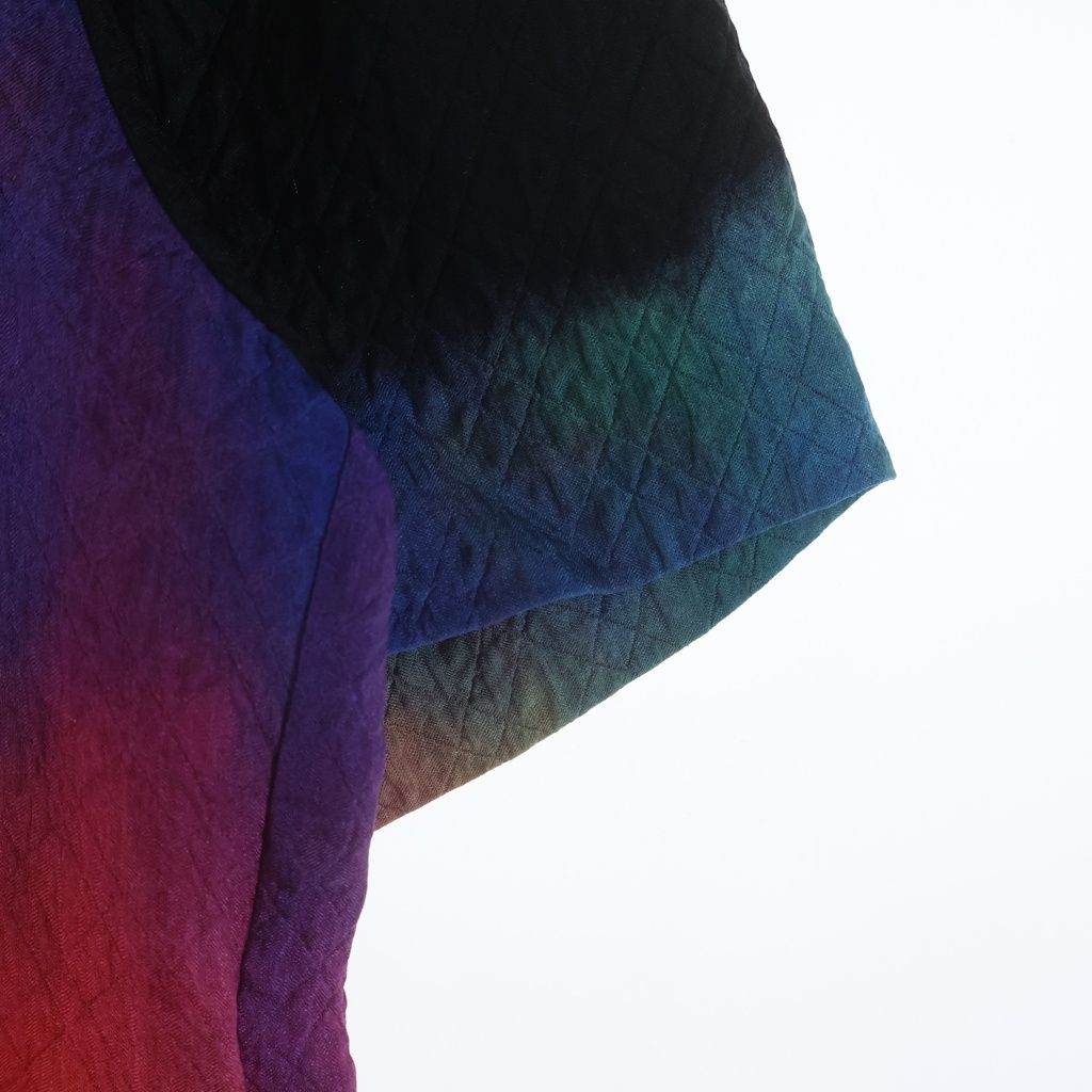 Chanel Top Short Sleeve Black Red Green Blue Silk 34 — view 5