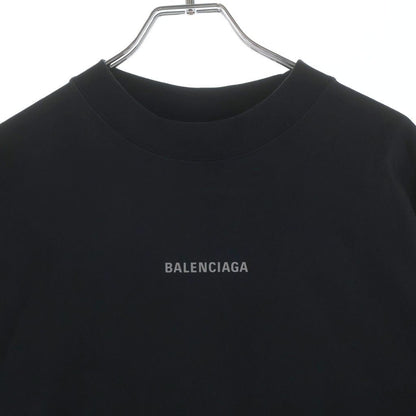 Balenciaga Medium Fit Tee Double Sided Logo Print Crew Neck Short Sleeve — view 3