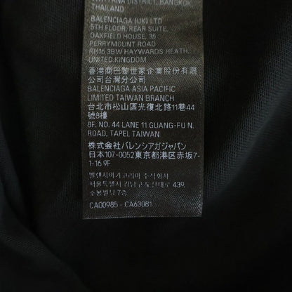 Balenciaga Medium Fit Tee Double Sided Logo Print Crew Neck Short Sleeve — view 8