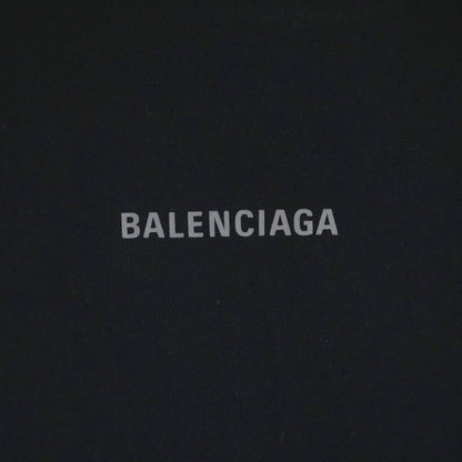 Balenciaga Medium Fit Tee Double Sided Logo Print Crew Neck Short Sleeve — view 4