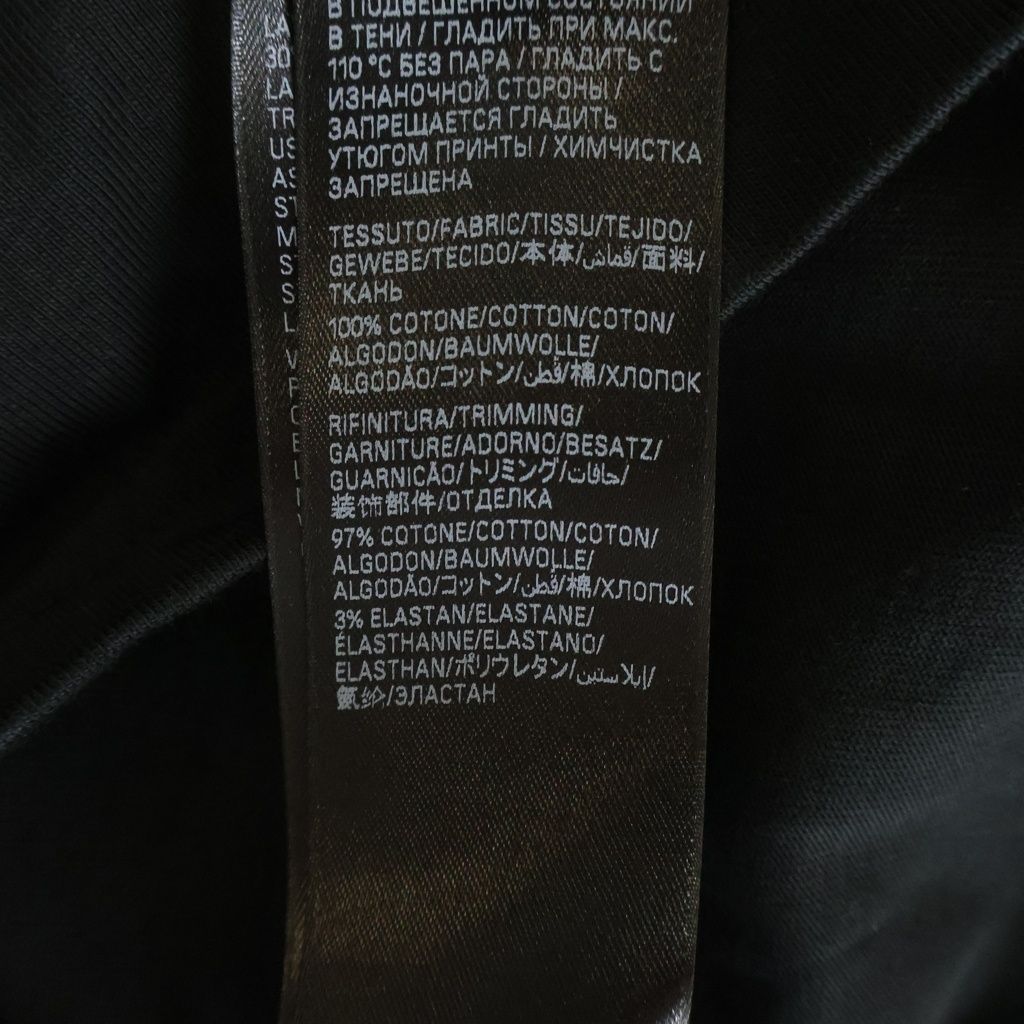 Balenciaga Medium Fit Tee Double Sided Logo Print Crew Neck Short Sleeve — view 7