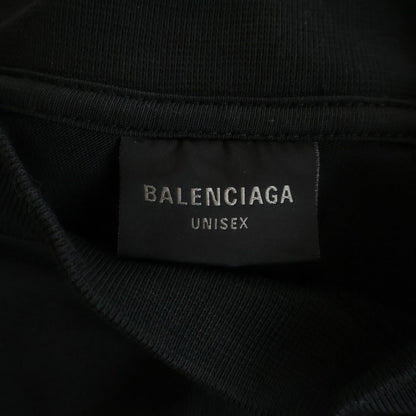 Balenciaga Medium Fit Tee Double Sided Logo Print Crew Neck Short Sleeve — view 6