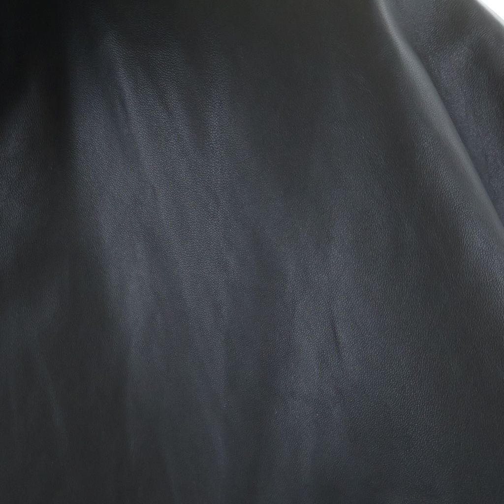 Louis Vuitton Front Button Leather Short Sleeve Shirt Black WB — view 4