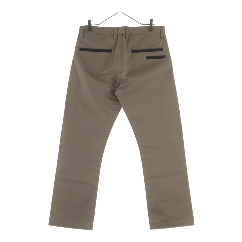 Chrome Hearts Chinos Leather Switch Button Fly Chinowork Pants Beige — view 2
