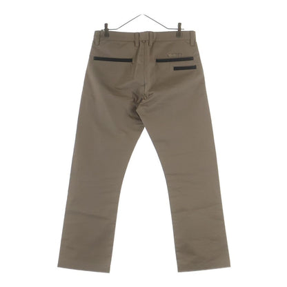 Chrome Hearts Chinos Leather Switch Button Fly Chinowork Pants Beige — view 2