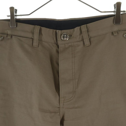 Chrome Hearts Chinos Leather Switch Button Fly Chinowork Pants Beige — view 3