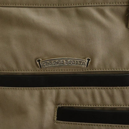 Chrome Hearts Chinos Leather Switch Button Fly Chinowork Pants Beige — view 6