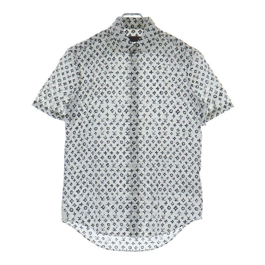 Louis Vuitton Monogram All Over Pattern Short Sleeve Shirt White