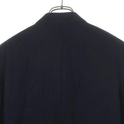 Dior White Rose Embroidery Wool Single Teal Jacket Navy — view 4