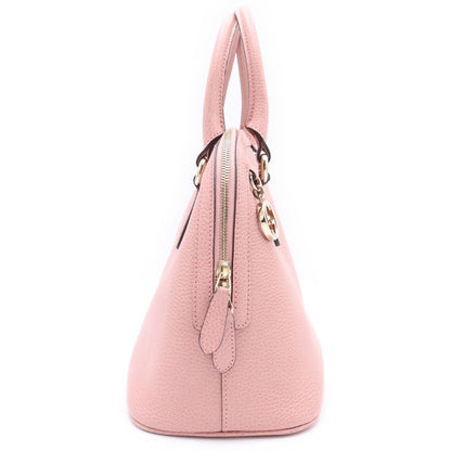 Gucci Interlocking 2-Way Shoulder Handbag Pink Leather Gold — view 3