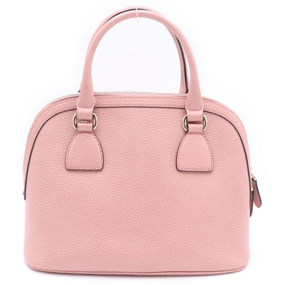 Gucci Interlocking 2-Way Shoulder Handbag Pink Leather Gold — view 2