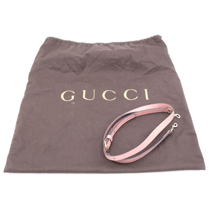 Gucci Interlocking 2-Way Shoulder Handbag Pink Leather Gold — view 7