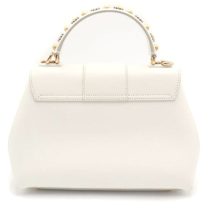 Dolce & Gabbana Lucia 2-Way Shoulder Bag White Leather Gold — view 2