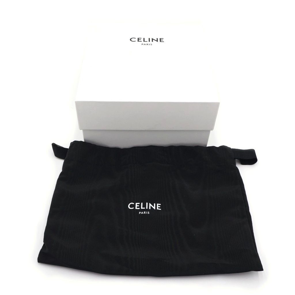 Celine Cuill Triangle Off Chain Clutch Back Mini Shoulder Bag Pochette Pouch — view 7