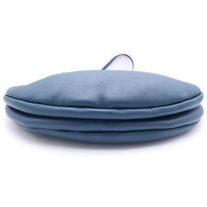 Loewe Fortune Hobo 2-Way Tote Shoulder Bag Blue Leather Silver — view 4