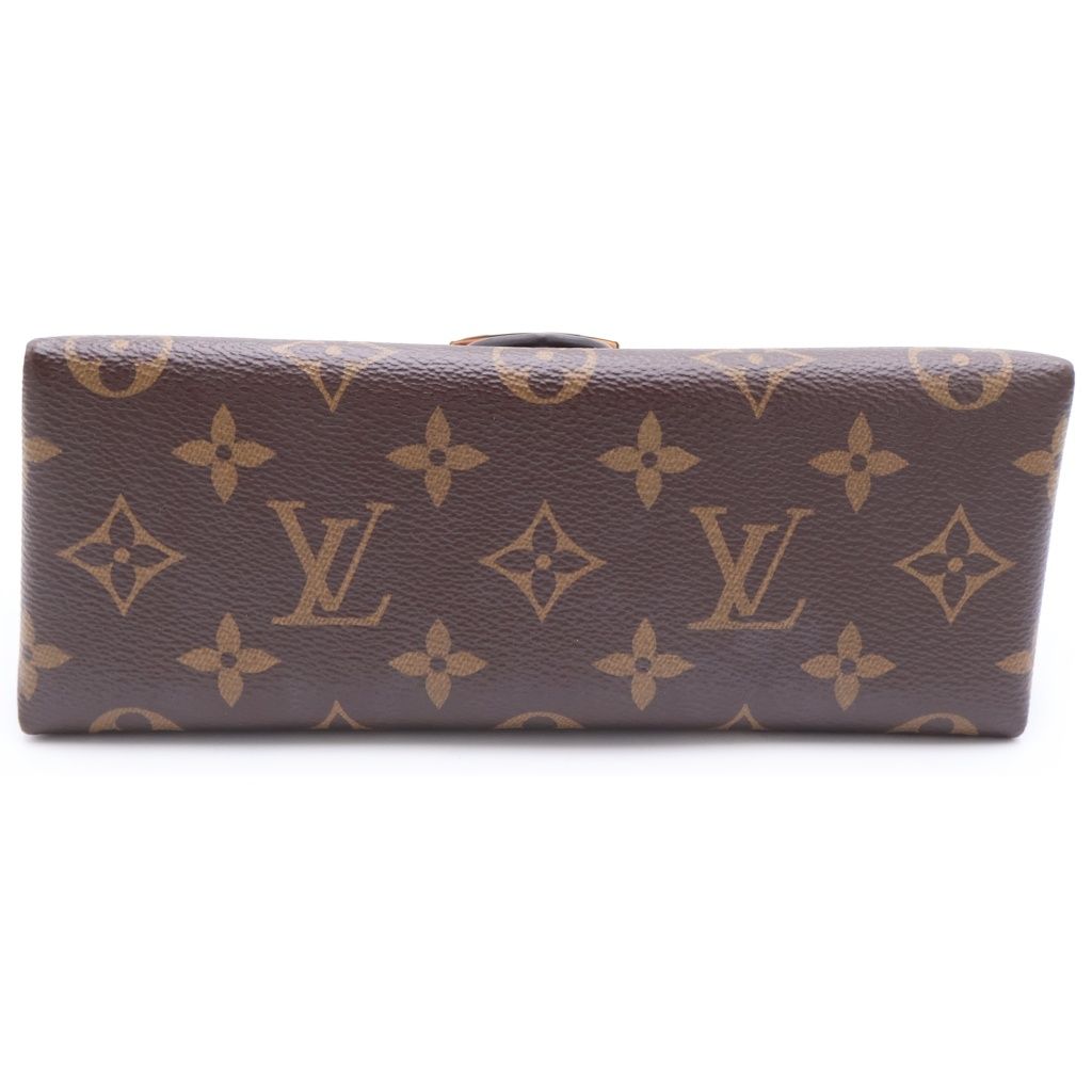 Louis Vuitton Monogram Locky BB Rose Poodle 2-Way Shoulder Bag Brown Pink — view 4