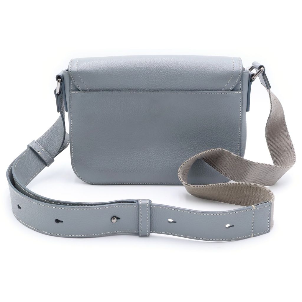 Dior Saddle Leather Shoulder Bag Gray — view 2
