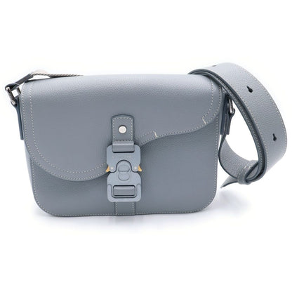 Dior Saddle Leather Shoulder Bag Gray