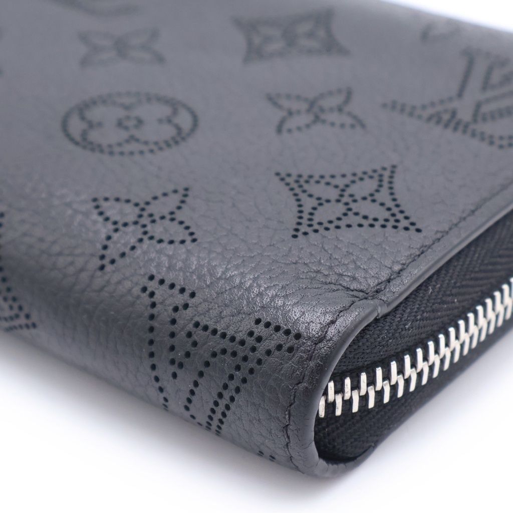 Louis Vuitton Monogram Mahina Leather Zippy Wallet Black — view 5
