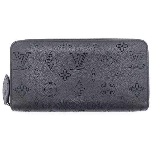 Louis Vuitton Monogram Mahina Leather Zippy Wallet Black