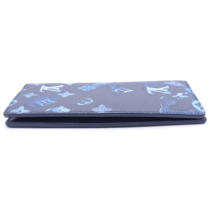 Louis Vuitton Portefeuille Brazza Monogram Leather Water Color Blue Wallet — view 3