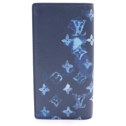 Louis Vuitton Portefeuille Brazza Monogram Leather Water Color Blue Wallet — view 2