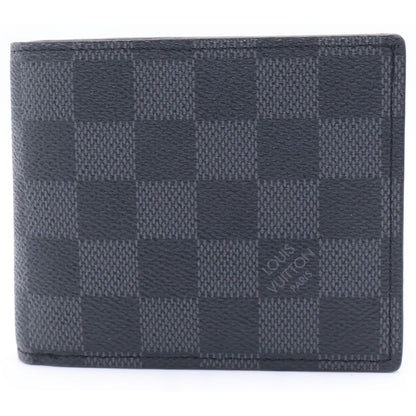 Louis Vuitton Damier Graphite Portefeuille Amerigo Gray Leather Wallet