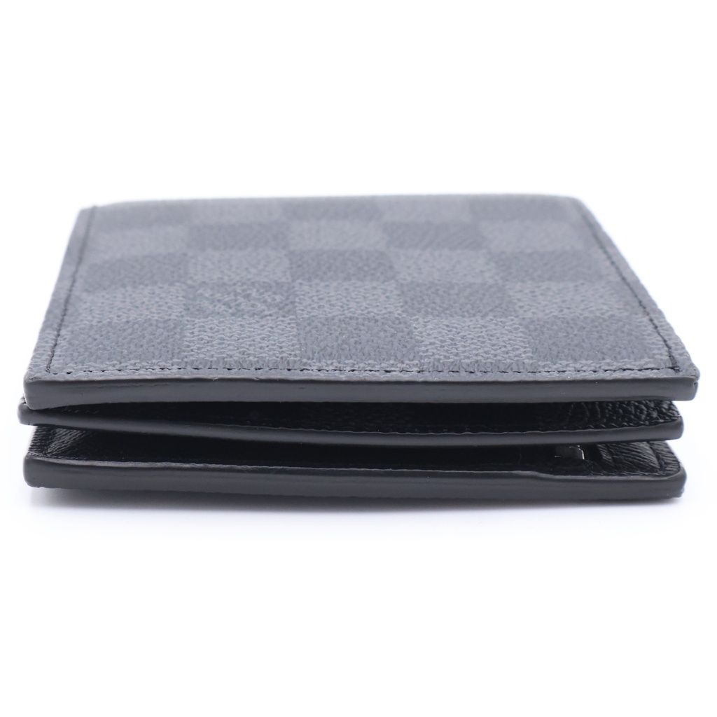 Louis Vuitton Damier Graphite Portefeuille Amerigo Gray Leather Wallet — view 3