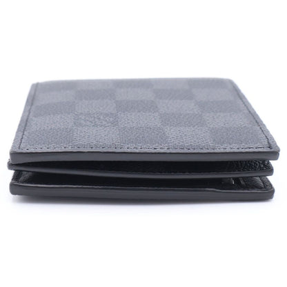 Louis Vuitton Damier Graphite Portefeuille Amerigo Gray Leather Wallet — view 3