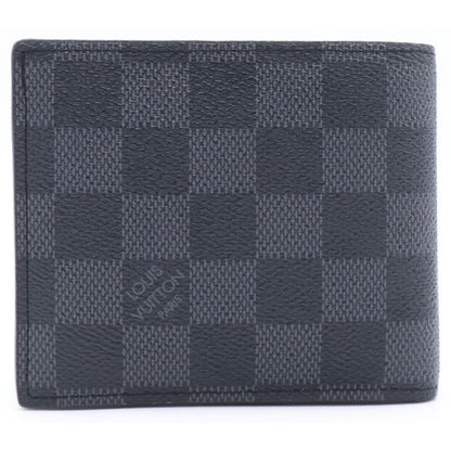 Louis Vuitton Damier Graphite Portefeuille Amerigo Gray Leather Wallet — view 2