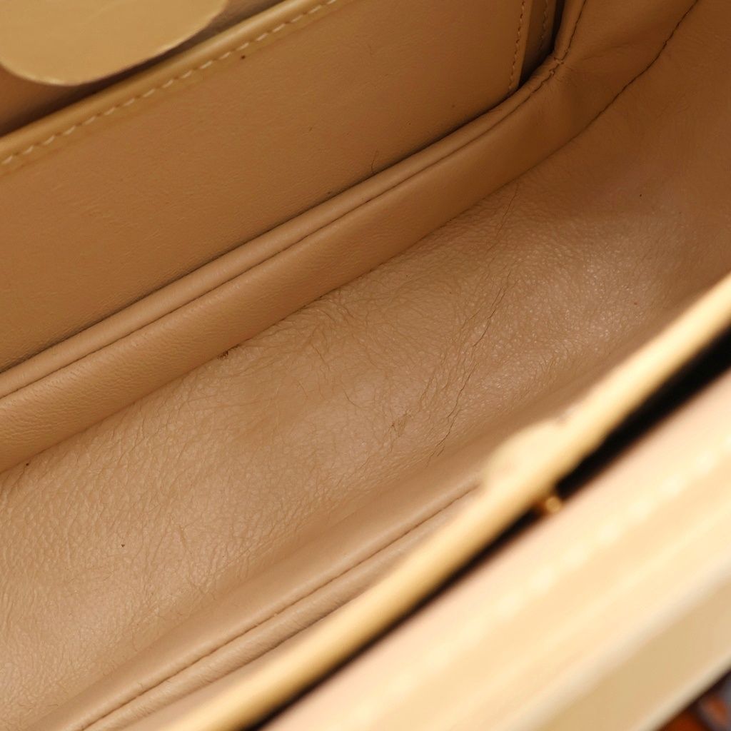 Gucci Bamboo 2-Way Shoulder Bag Beige Leather 000 46 Gold — view 5