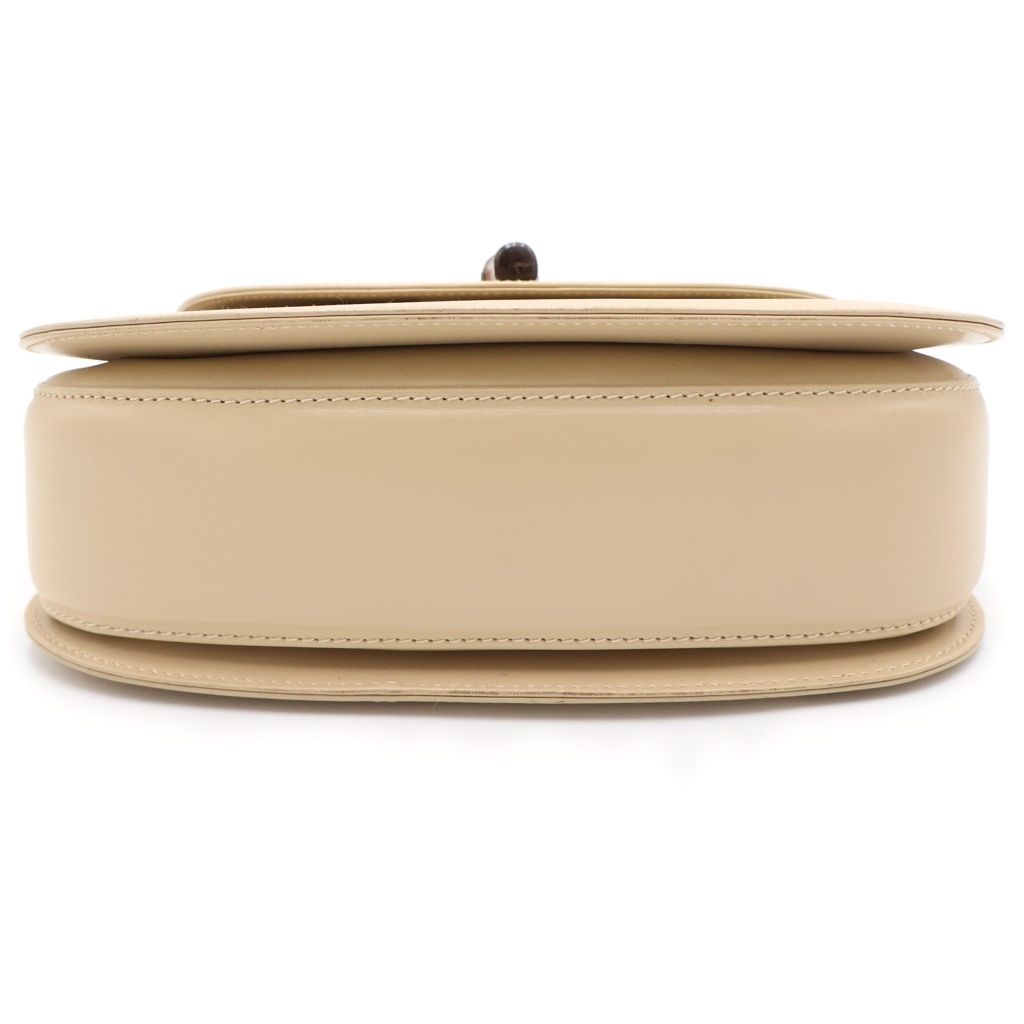Gucci Bamboo 2-Way Shoulder Bag Beige Leather 000 46 Gold — view 4