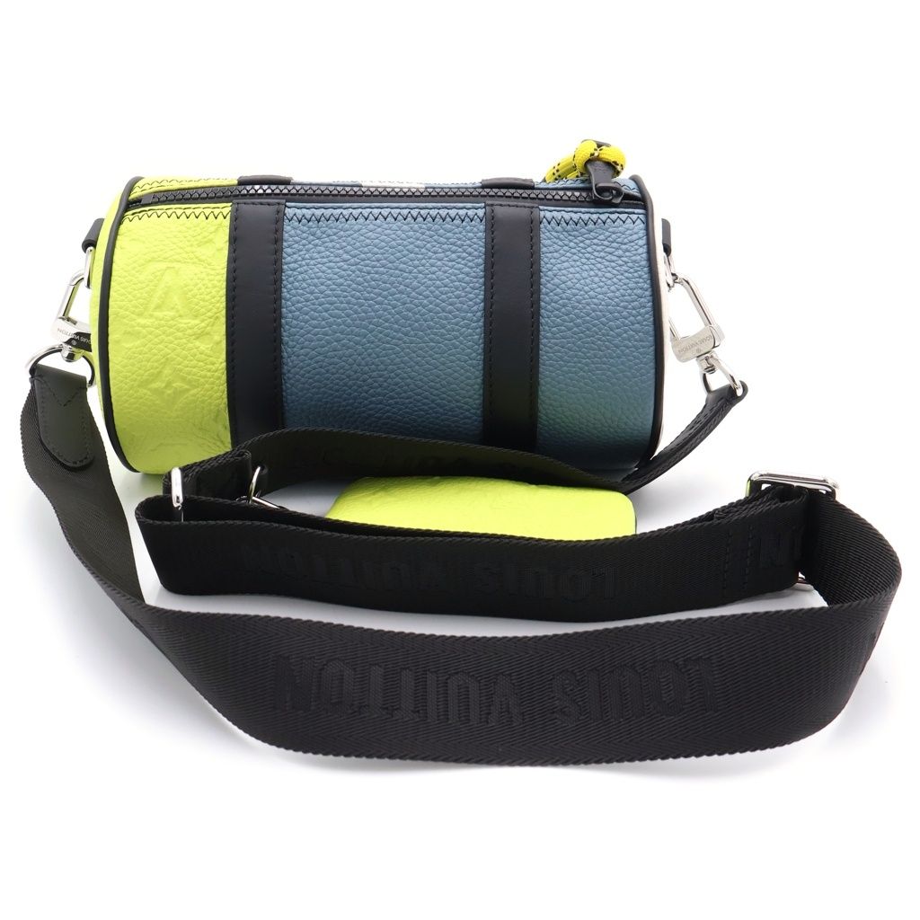 Louis Vuitton Monogram Empreinte Daybreak Polochon Shoulder Bag Neon Yellow — view 2